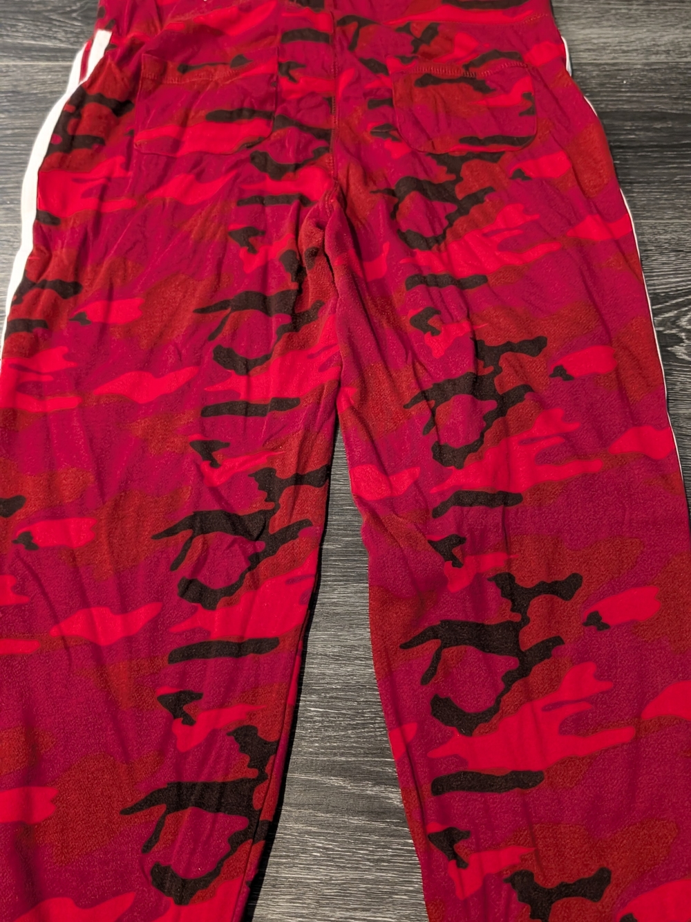 Reflex Red and Black Camo Track Pants